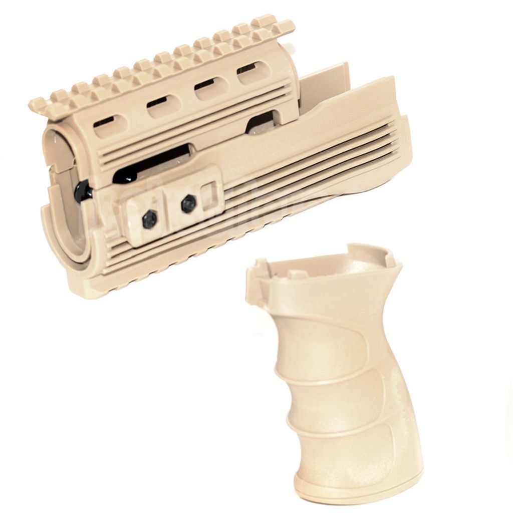 CYMA Haut Bas Rail de Garde-Main Pistolet Poignée Set Convient pour AK47 Série AEG Fusil Airsoft