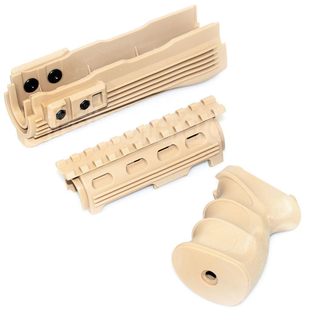 CYMA Haut Bas Rail de Garde-Main Pistolet Poignée Set Convient pour AK47 Série AEG Fusil Airsoft