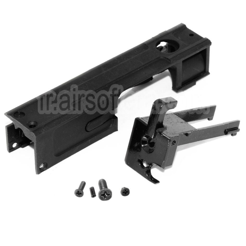 AirsoftEra Culasse Ensemble Convient pour WELL G11 / KSC M11A1 Hard Kick GBB SMG Fusil Noir
