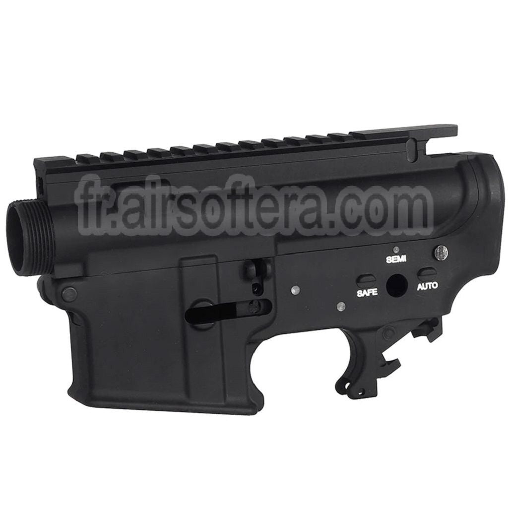 G&amp;D Flat Top Boîtier Convient pour G&amp;D DTW PTW M4 Série Fusil Airsoft Noir