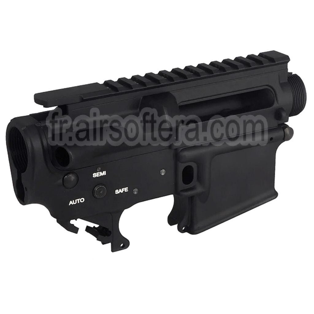 G&amp;D Flat Top Boîtier Convient pour G&amp;D DTW PTW M4 Série Fusil Airsoft Noir
