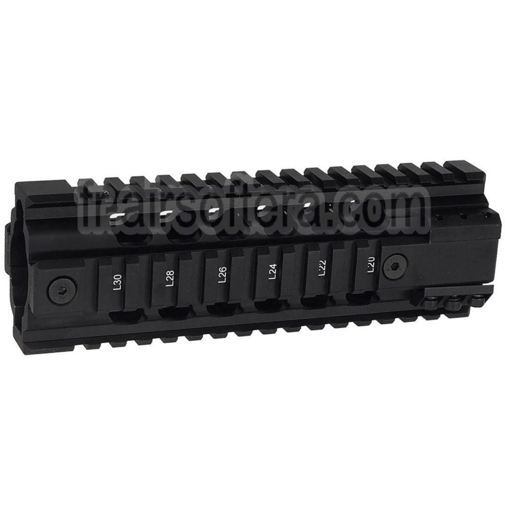 PTS Ergo Z Free Float Rail de Garde-main Convient pour M4 M16 Série AEG Fusils Airsoft Noir