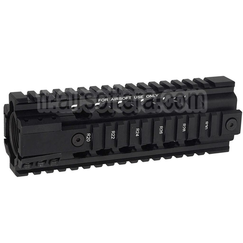 PTS Ergo Z Free Float Rail de Garde-main Convient pour M4 M16 Série AEG Fusils Airsoft Noir