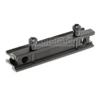 AirsoftEra 20mm 14-Slots 0.8 Pouce See Through Mini Riser Montage Convient pour 20mm Rail System Noir