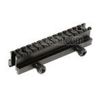 AirsoftEra 20mm 14-Slots 0.8 Pouce See Through Mini Riser Montage Convient pour 20mm Rail System Noir