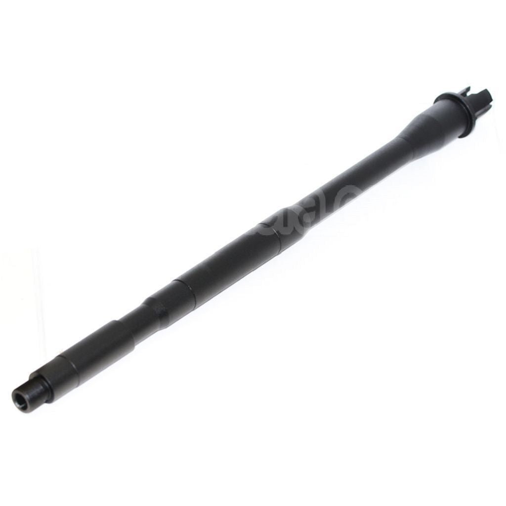 E&amp;C 15 Pouces Aluminium CQB Canon Extérieur Extension Tube -14mm CCW sens antihoraire Convient pour M4 M16 Série AEG Fusil Airsoft Noir
