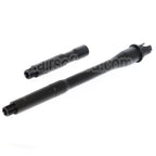 E&C 15 Pouces Aluminum CQB Canon Extérieur Extension Tube -14mm CCW sens antihoraire Convient pour M4 M16 Série AEG Fusil Airsoft Noir