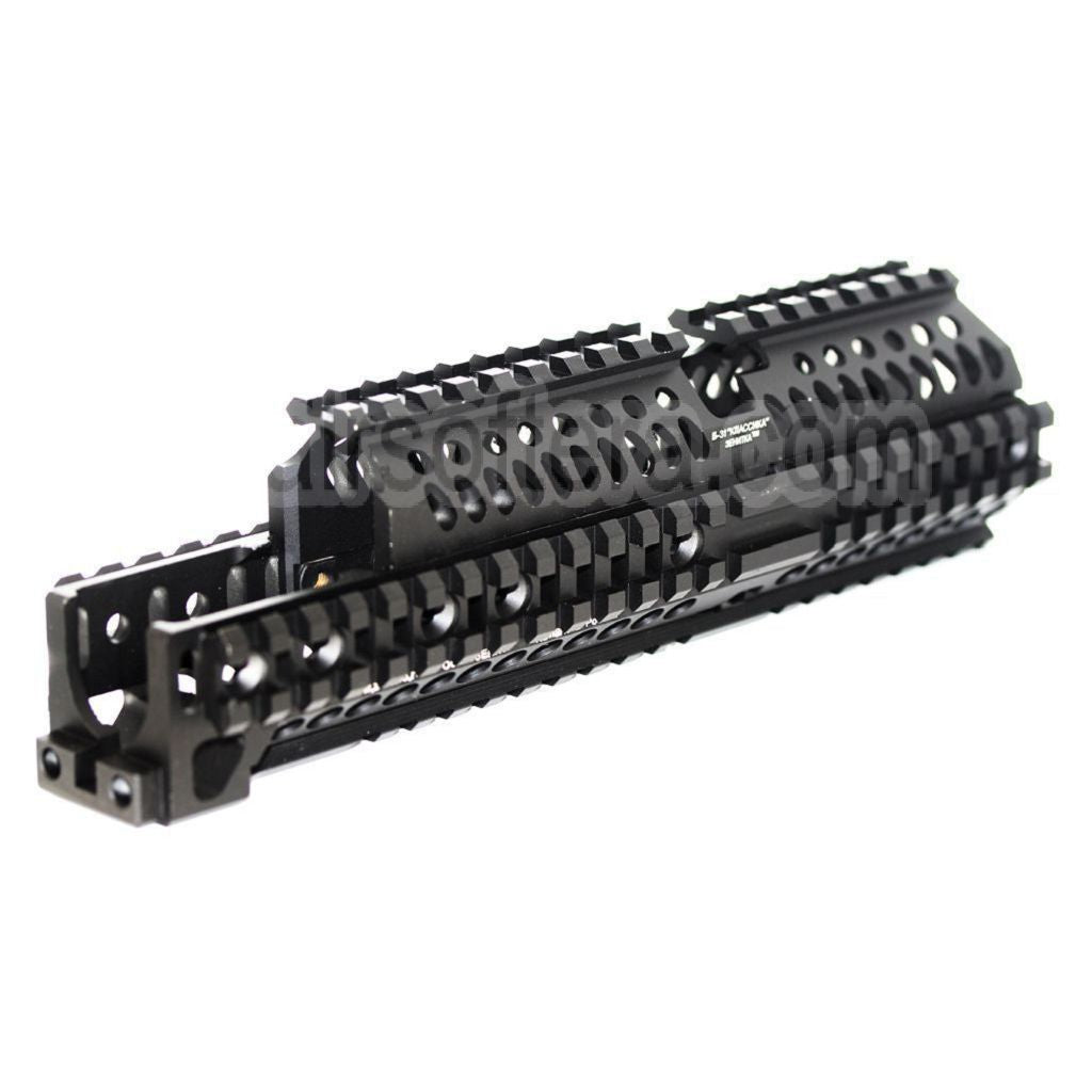 AirsoftEra 260mm CNC Aluminium Zen Style Rail de Garde-Main Convient pour GHK LCT Tokyo Marui E&amp;L CYMA AK Série AEG Fusil Noir