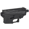 E&C Marine M4A1 Métal Boîtier Set (Logo gravé) Convient pour E&C Tokyo Marui M4 M16 Série AEG Fusils Airsoft Noir
