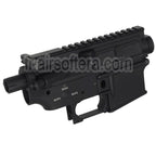 E&C Marine M4A1 Métal Boîtier Set (Logo gravé) Convient pour E&C Tokyo Marui M4 M16 Série AEG Fusils Airsoft Noir