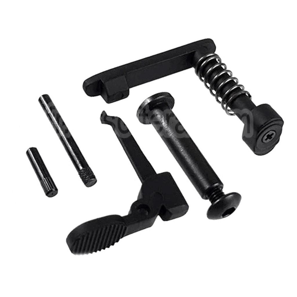 E&C Marine M4A1 Métal Boîtier Set (Logo gravé) Convient pour E&C Tokyo Marui M4 M16 Série AEG Fusils Airsoft Noir