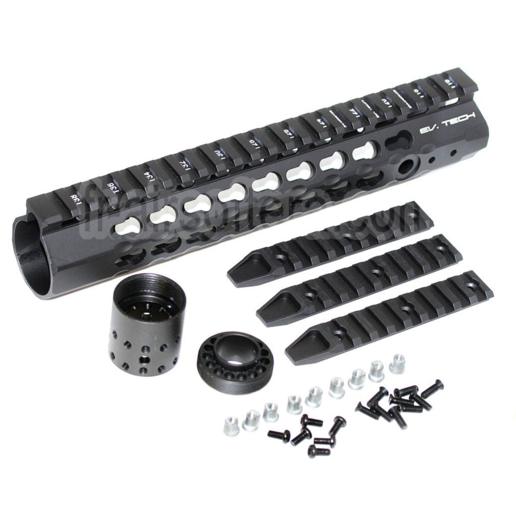 APS 260mm 10 Pouces Evolution Tech Keymod Rail de Garde-Main Convient pour M4 M16 Série AEG Fusil Airsoft Noir