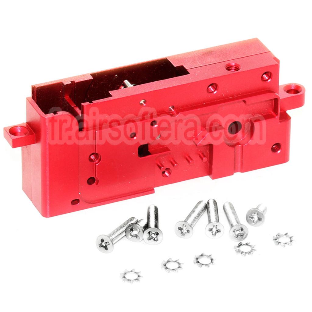 AirsoftEra CNC Ball Bearing Vitesse Boîte Boîtier Convient pour G&amp;D DTW / Systema PTW Série Fusil Rouge