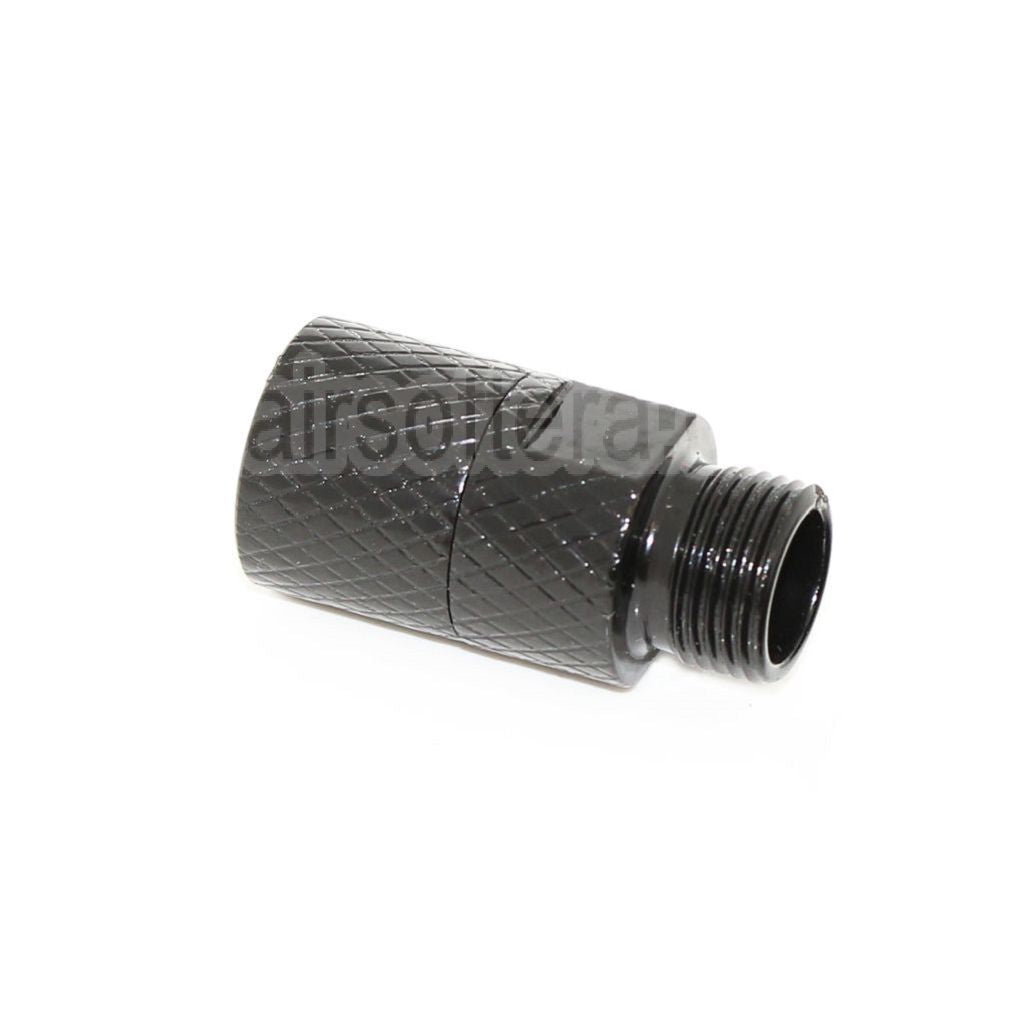 AirsoftEra Canon Silencieux Compensateur Adaptateur (-12mm CCW sens antihoraire To -14mm CCW sens antihoraire) avec Clé Convient pour Tokyo Marui G17 Série Pistolet
