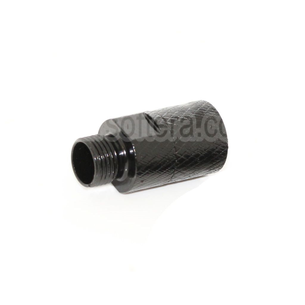 AirsoftEra Canon Silencieux Compensateur Adaptateur (+11mm CW sens horaire To -14mm CCW sens antihoraire) avec Clé Convient pour WE GBB / DOUBLE BELL / KSC M9 Série Pistolet