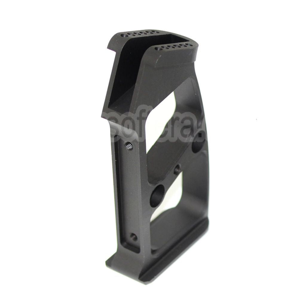 5KU Aluminium Pistolet Poignée (Ball / Edge / Knurly) Convient pour M4 M16 Série GBB Fusil Airsoft Noir