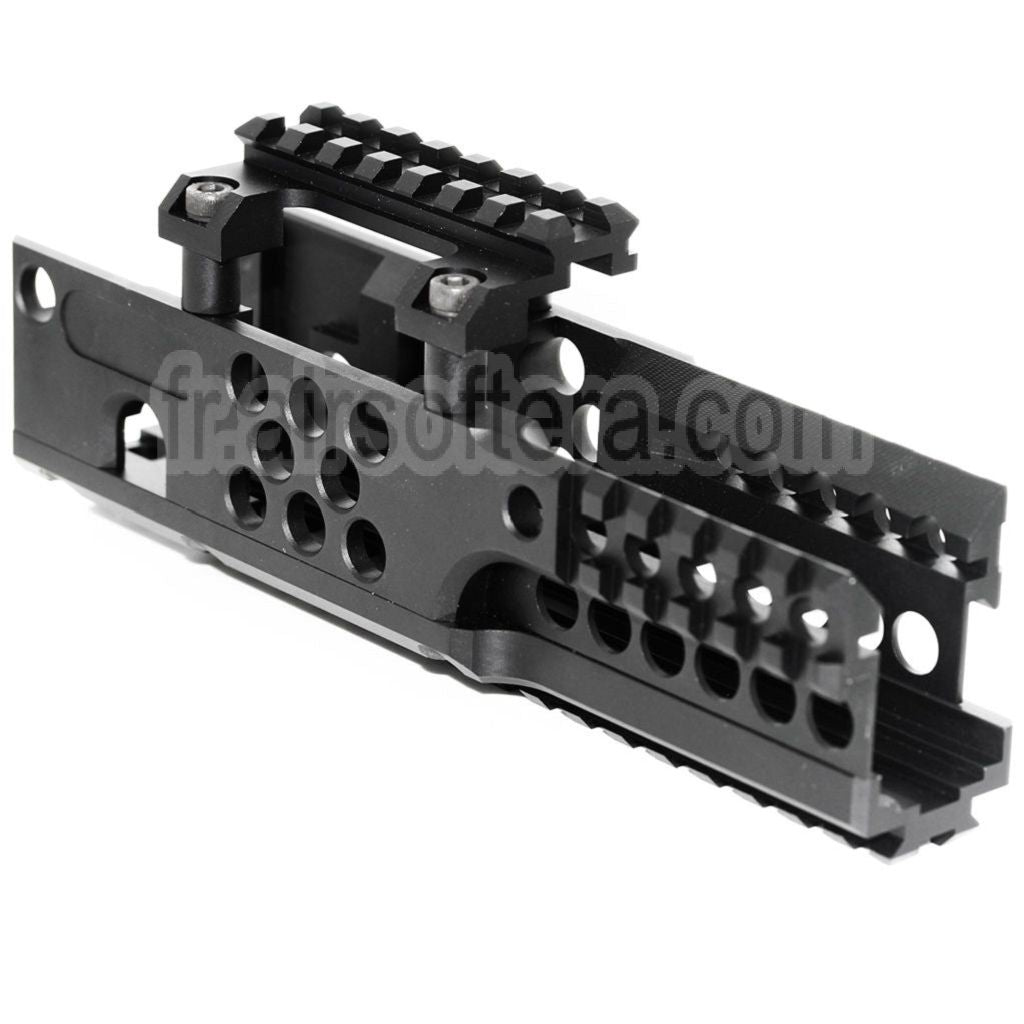 AirsoftEra 206mm CNC Aluminium RIS RAS Rail de Garde-Main Convient pour A&amp;K PKM AEG Fusil Noir