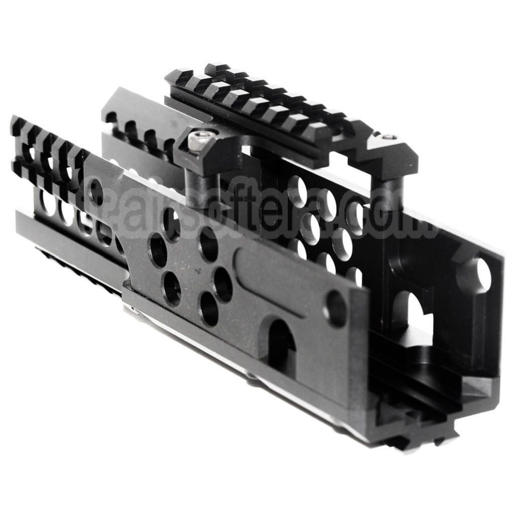 AirsoftEra 206mm CNC Aluminium RIS RAS Rail de Garde-Main Convient pour A&amp;K PKM AEG Fusil Noir