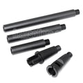 AirsoftEra Aluminium M4A1 4-Segments Métal Canon Extérieur -14mm CCW sens antihoraire Convient pour M4 M16 Série AEG (18.125 Pouces) GBBR(17.25 Pouces) Fusil