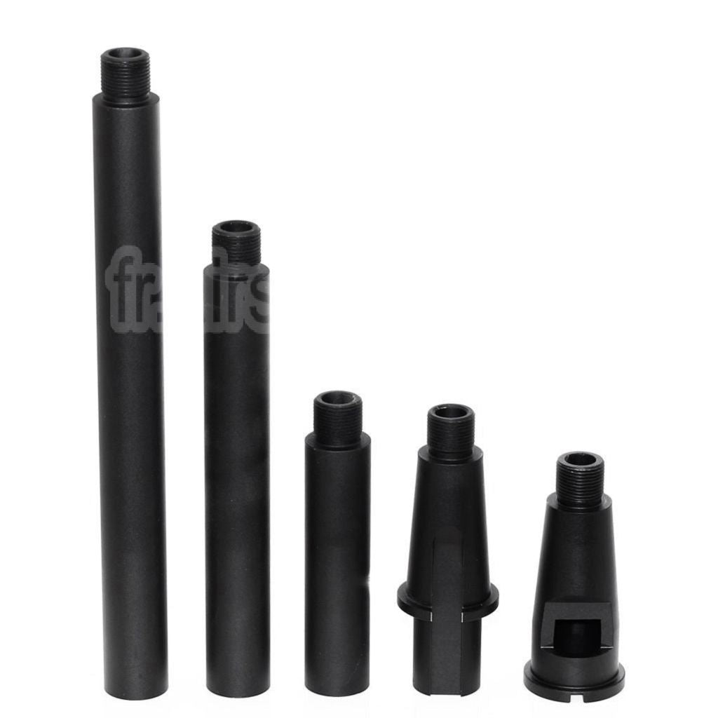 AirsoftEra Aluminium M4A1 4-Segments Métal Canon Extérieur -14mm CCW sens antihoraire Convient pour M4 M16 Série AEG (18.125 Pouces) GBBR(17.25 Pouces) Fusil