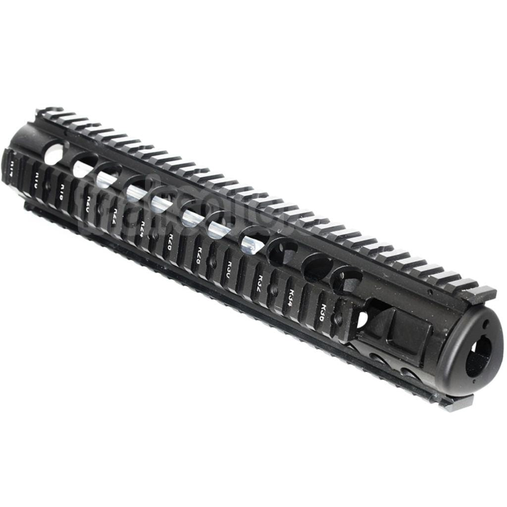 CYMA 295mm CNC Aluminum M5 RAS Rail de Garde-Main Convient pour CYMA D-Boys G&amp;P Classic-Army KWA G&amp;G Jing Gong JG Tokyo Marui M4 M16 Série AEG Fusil Airsoft Noir