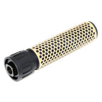 AirsoftEra 179mm 7 Pouces 5.56 Style QDC Silencieux avec Frein de Bouche Convient pour -14mm CCW sens antihoraire Canon Fusil Airsoft Tan/Noir