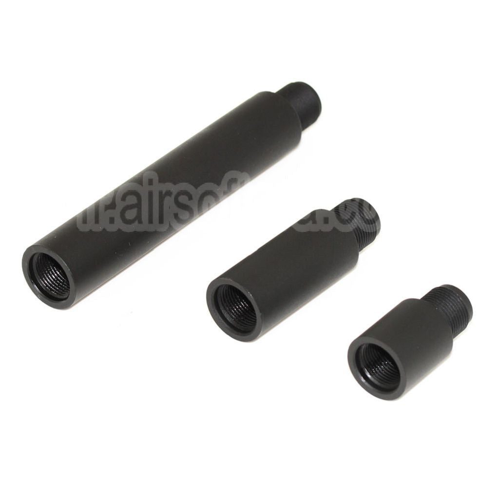 APS 3pièces 21mm/41mm/97mm 159mm Aluminium CQB Extended Canon Extérieur Extension Tube Convient pour All -14mm CCW sens antihoraire Rifle Airsoft
