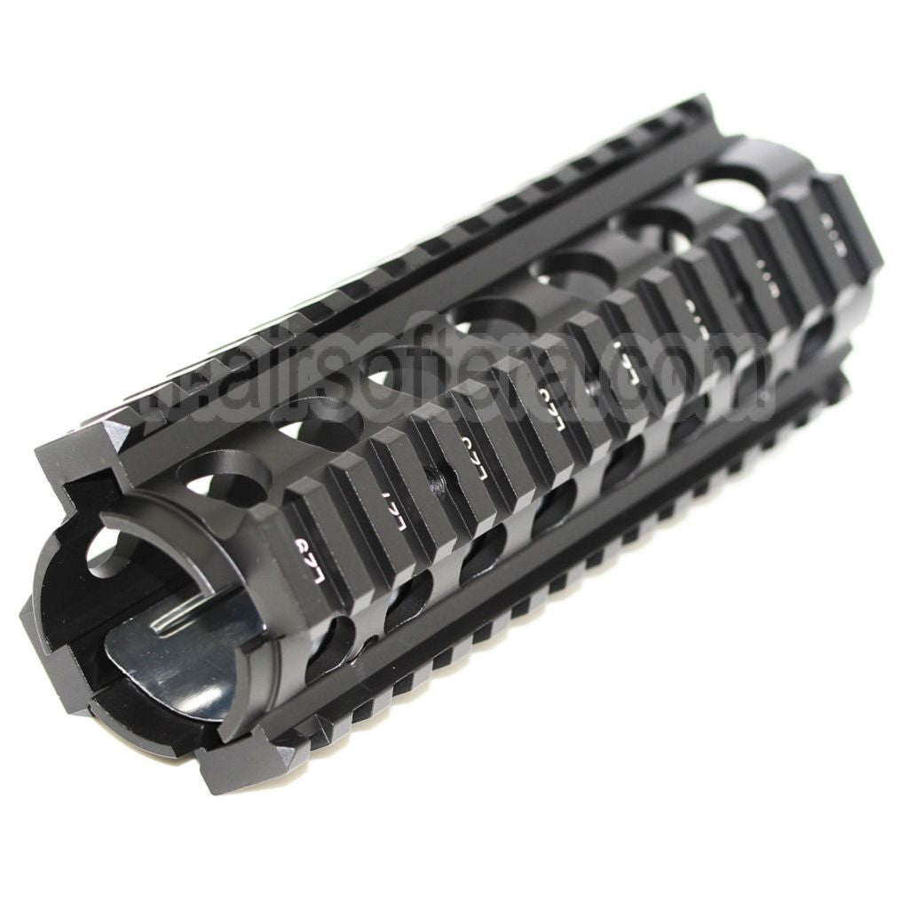 E&amp;C 170mm CNC Aluminum KAC Type M4A1 M4CQB RAS Rail de Garde-Main Convient pour CYMA E&amp;C D-Boys G&amp;P Classic Army KWA G&amp;G Tokyo Marui M4 M16 Série AEG Fusil Airsoft Noir