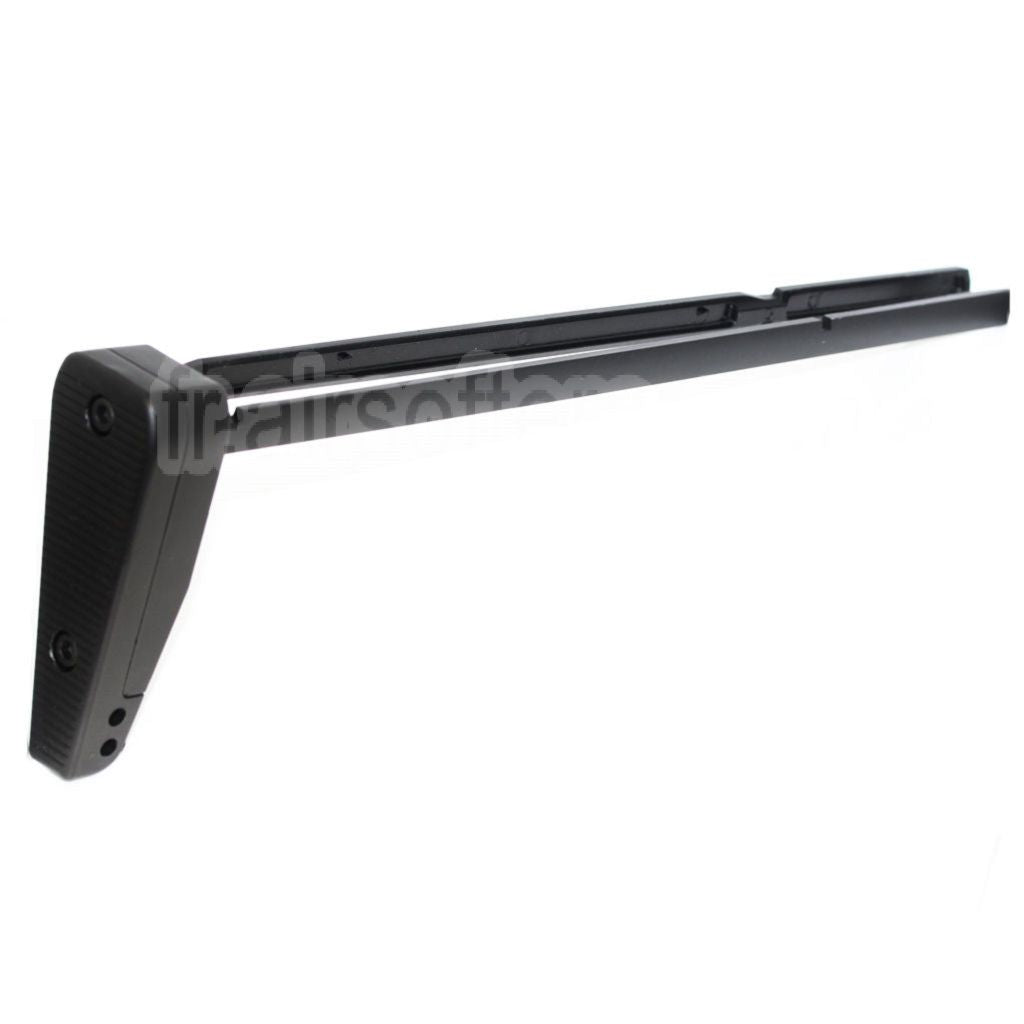 Crosse arrière coulissante WELL compatible avec le fusil airsoft WELL Tokyo Marui R4 MP7A1 AEP SMG AEG Noir