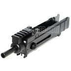 AirsoftEra Haut Boîtier Frame avec Canon Extérieur et 4 Slots Rail Convient pour WELL R2 Jing Gong JG Tokyo Marui VZ61 Scorpion AEP AEG Fusil