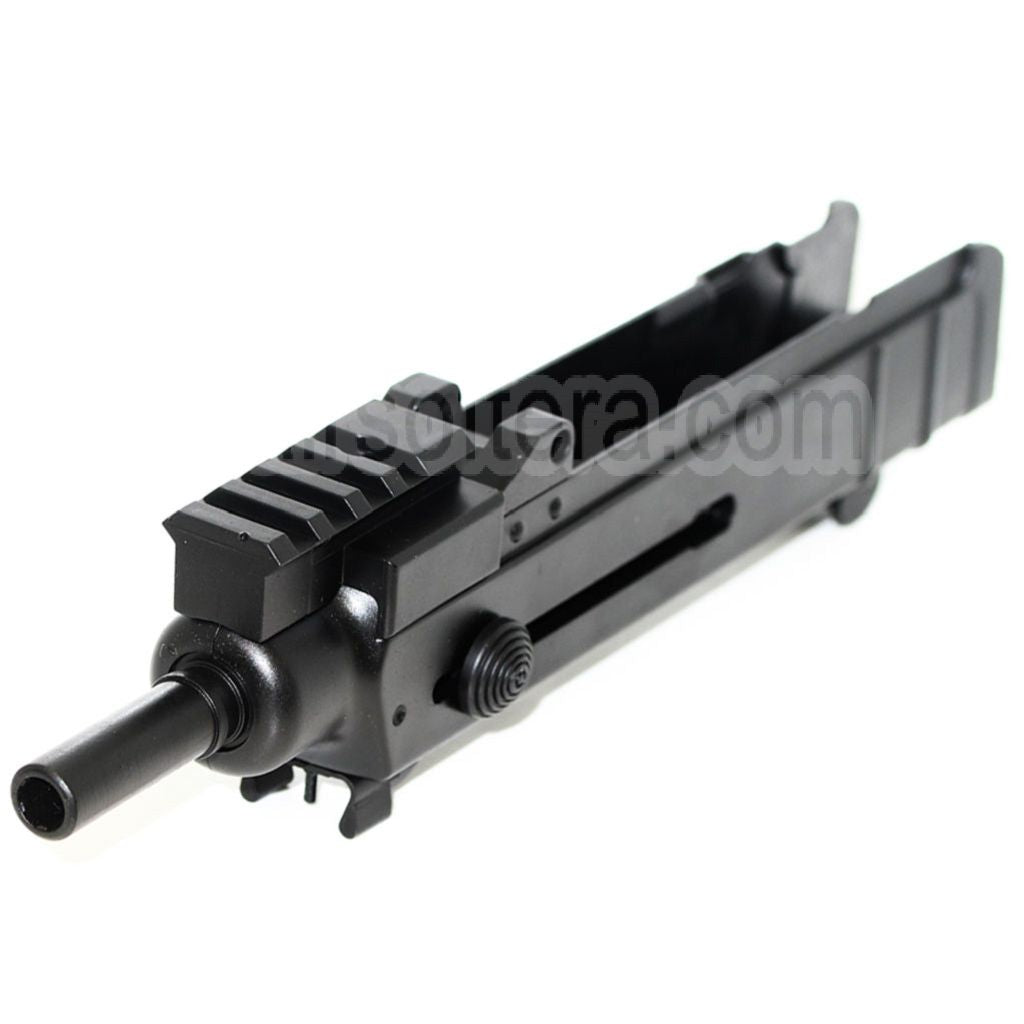 AirsoftEra Haut Boîtier Frame avec Canon Extérieur et 4 Slots Rail Convient pour WELL R2 Jing Gong JG Tokyo Marui VZ61 Scorpion AEP AEG Fusil
