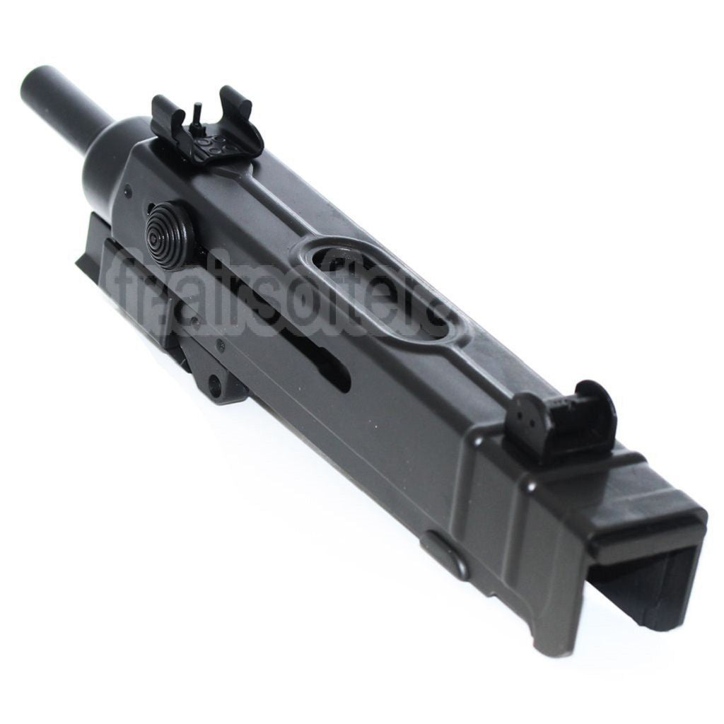 AirsoftEra Haut Boîtier Frame avec Canon Extérieur et 4 Slots Rail Convient pour WELL R2 Jing Gong JG Tokyo Marui VZ61 Scorpion AEP AEG Fusil