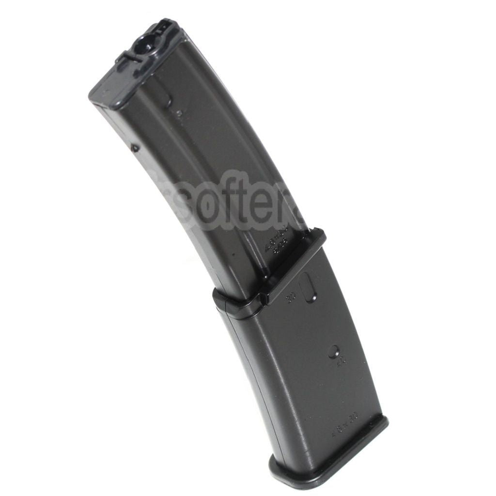 WELL 190 Billes Hi-Cap Chargeur Long Type Convient pour WELL Galaxy Tokyo Marui R4 MP7 MP7A1 Série AEG Fusil Airsoft Noir
