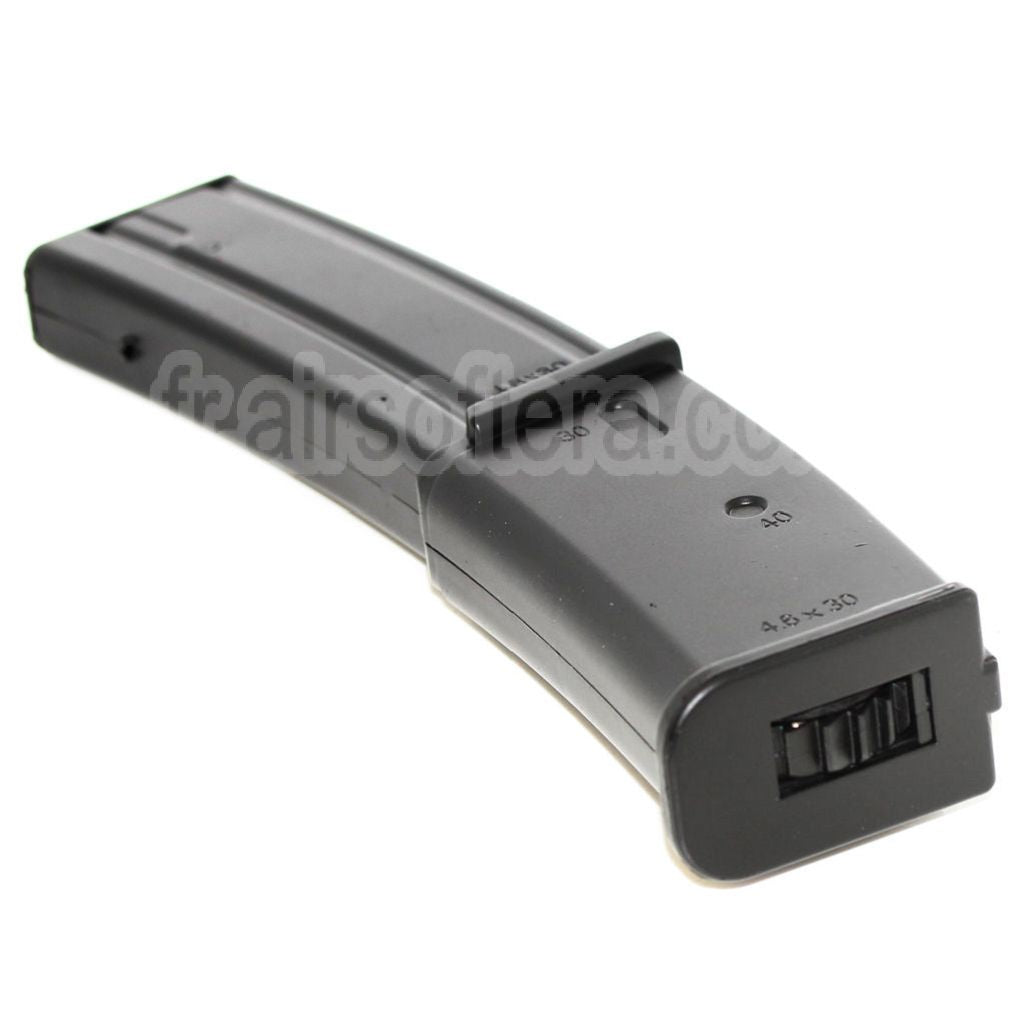 WELL 190 Billes Hi-Cap Chargeur Long Type Convient pour WELL Galaxy Tokyo Marui R4 MP7 MP7A1 Série AEG Fusil Airsoft Noir