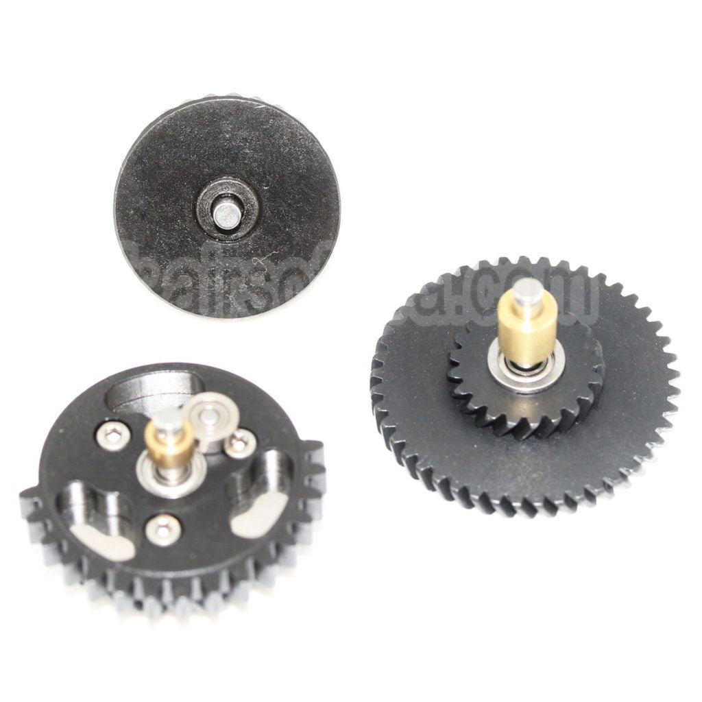 Army Force CNC Acier 100:200 3mm Ball Bearing Helical Type Couple élevé Engrenage Set Convient pour Version 2/3 V2 V3 AEG Vitesse Boîte Fusil Airsoft
