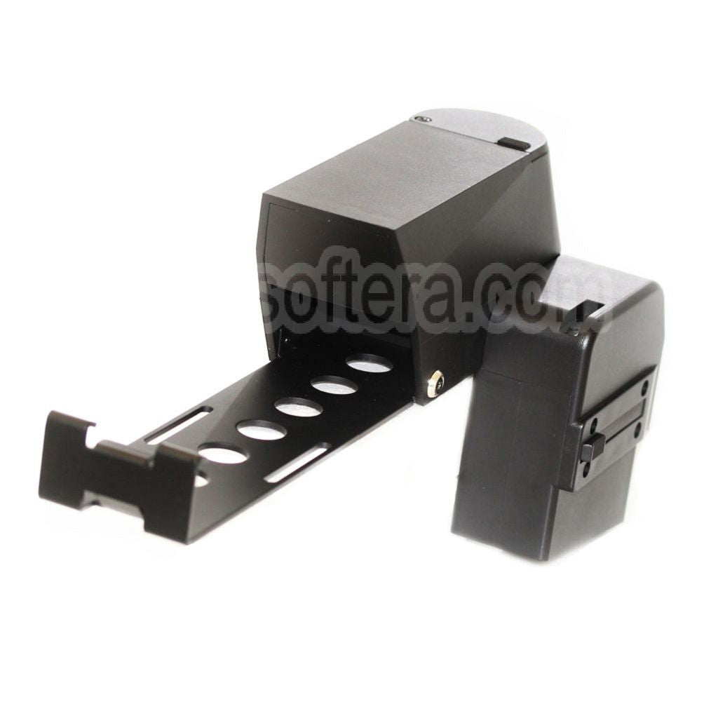 AirsoftEra 1500 Billes Hi-Cap Box Chargeur Convient pour P90 Série AEG Fusil Noir