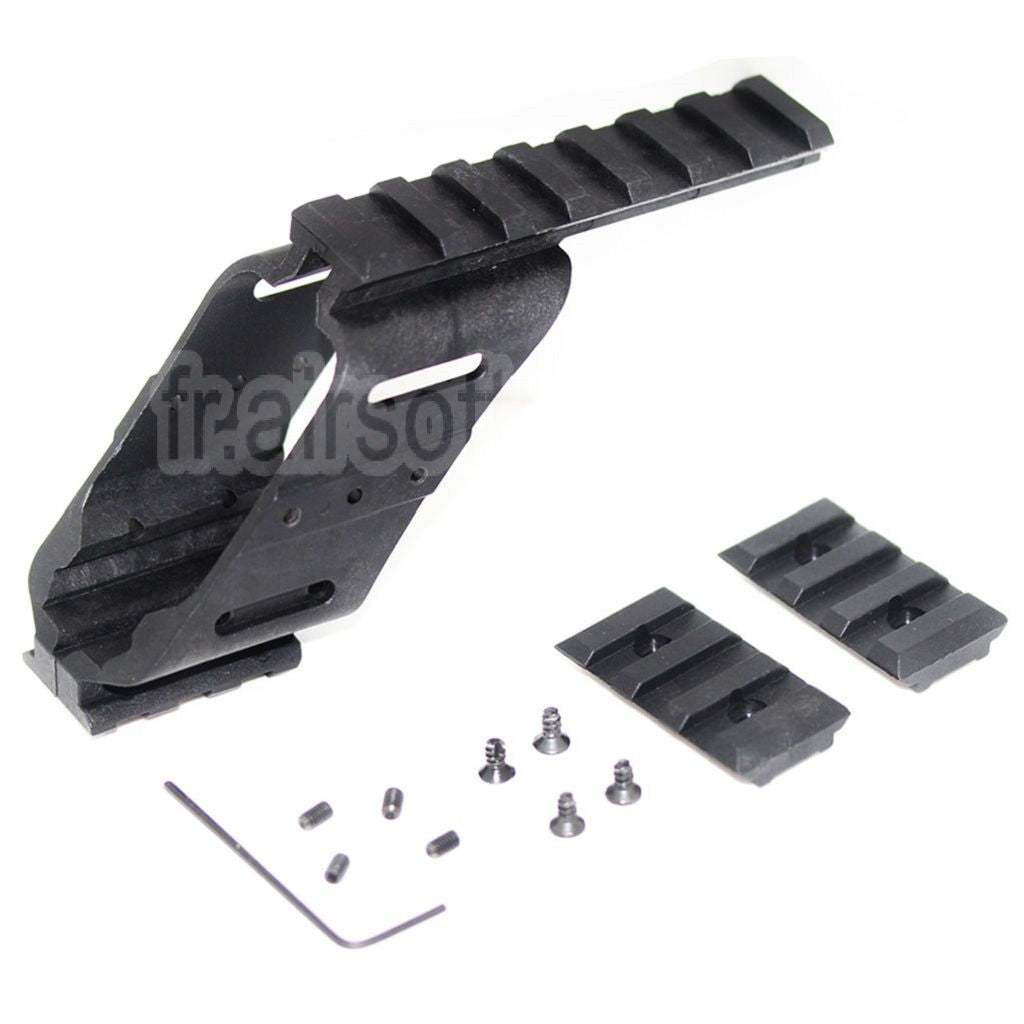 AirsoftEra 20mm Weaver Rail Lunette Montage Base Convient pour WE KSC Tanaka Tokyo Marui G17 G18C Série Pistolet Noir