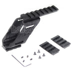 AirsoftEra 20mm Weaver Rail Lunette Montage Base Convient pour WE KSC Tanaka Tokyo Marui G17 G18C Série Pistolet Noir
