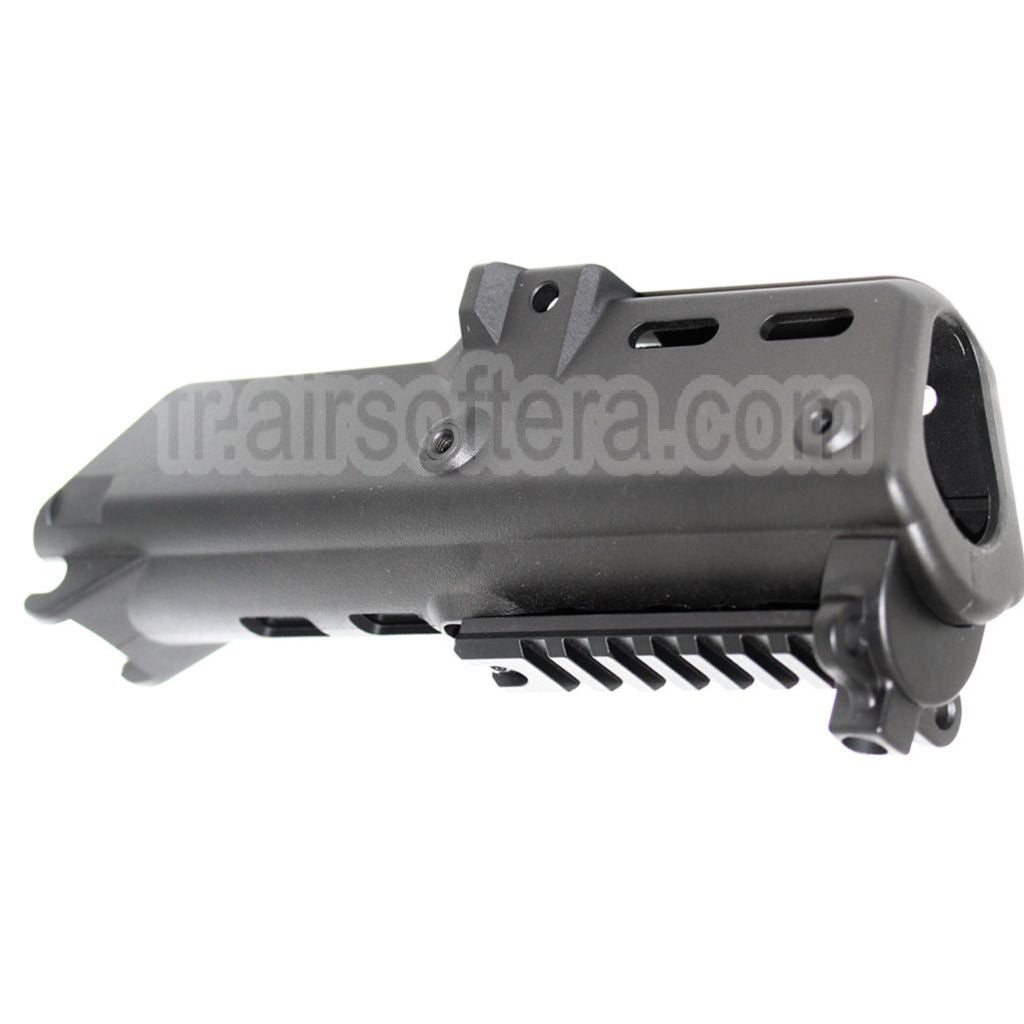 Golden Eagle Polymère Garde-Main Set avec 20mm Bottom Rail Convient pour Jing Gong JG Golden Eagle G36C Série AEG Fusil Airsoft Noir