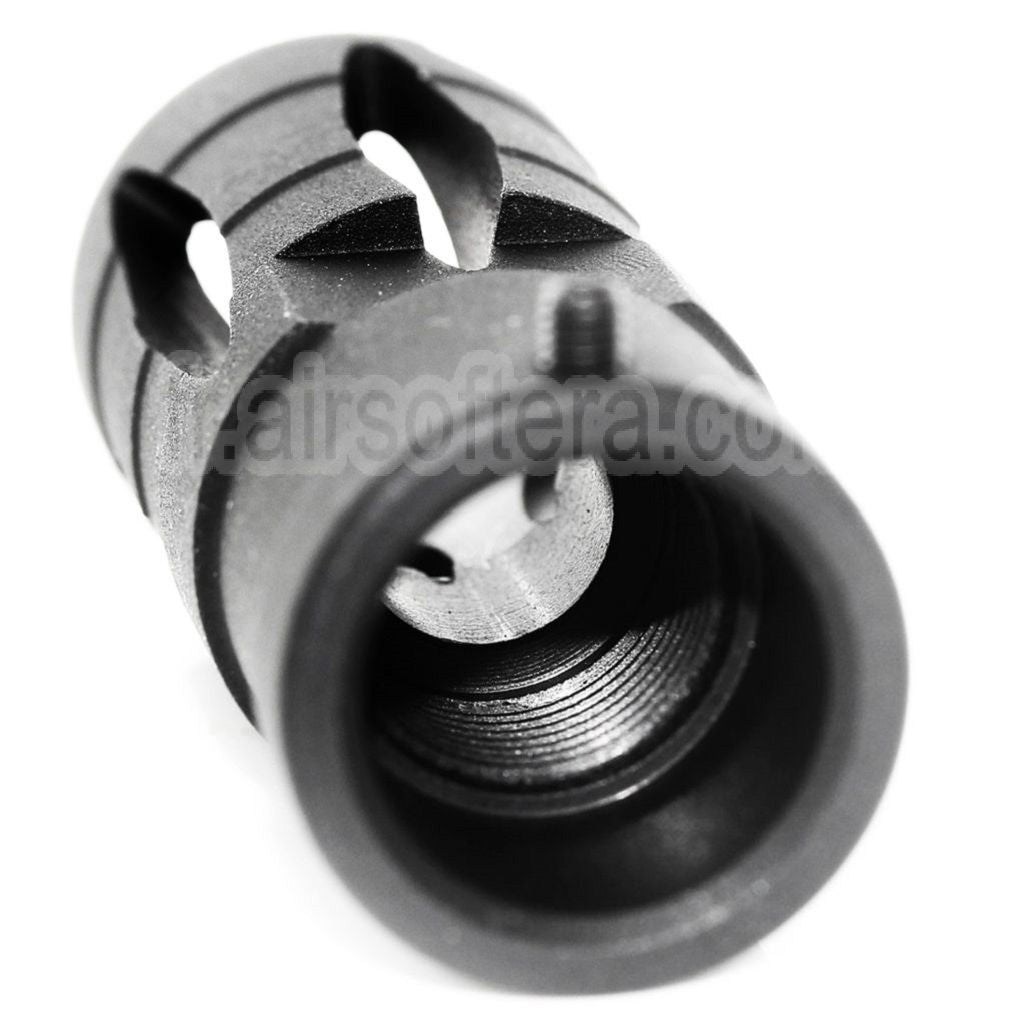 Golden Eagle 58mm G36 Frein de Bouche Cache-Flamme Convient pour -14mm CCW sens antihoraire Canon Fusil Airsoft Noir