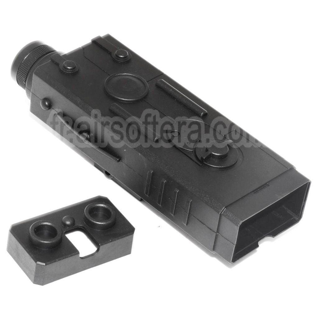 Golden Eagle QD 20mm Standard Rail Montage PEQ Style Batterie Boîte Noir