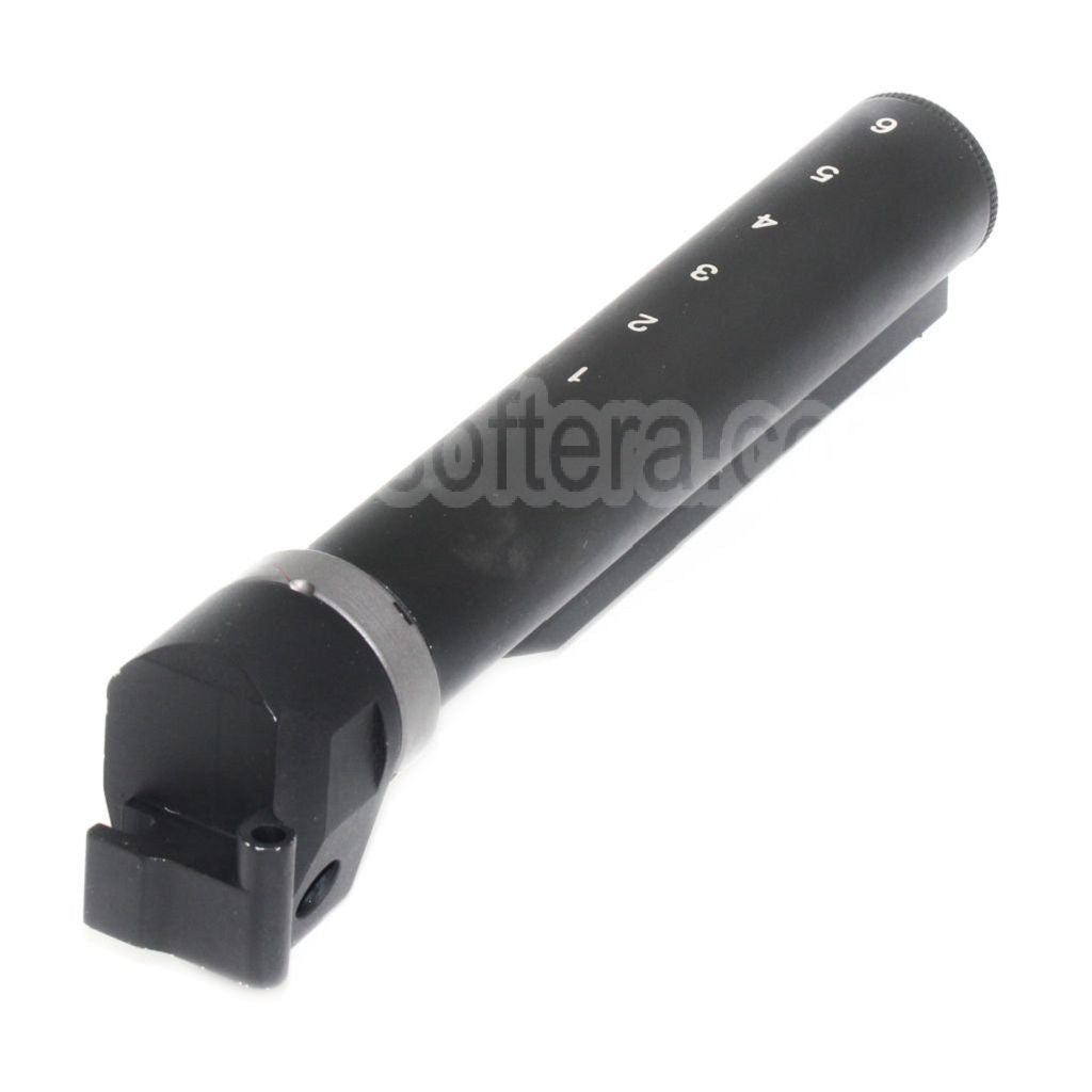 5KU 6-Positions Crosse Buffer Tube Adaptateur Convient pour AK Convert to Use M4 Crosse Fusil Airsoft Noir