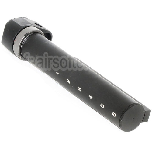 5KU 6-Positions Crosse Buffer Tube Adaptateur Convient pour AK Convert to Use M4 Crosse Fusil Airsoft Noir