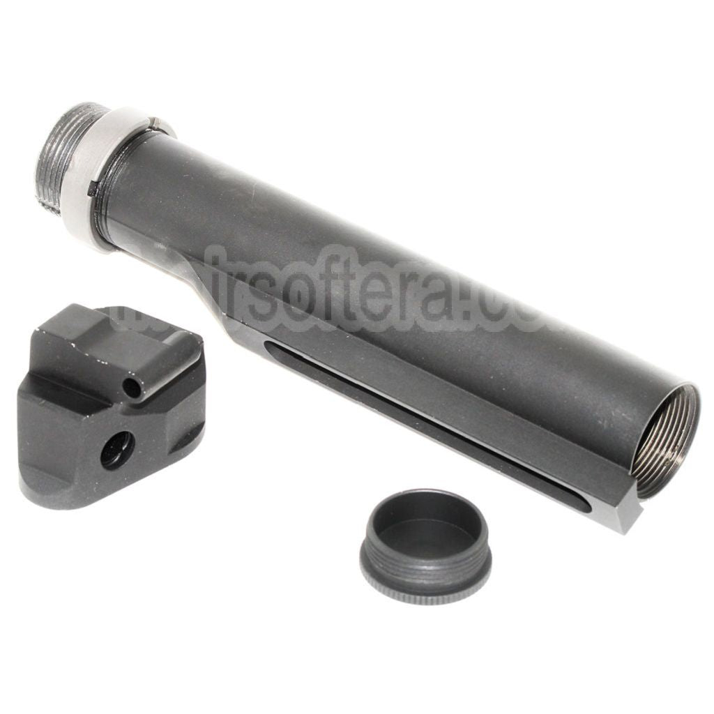 5KU 6-Positions Crosse Buffer Tube Adaptateur Convient pour AK Convert to Use M4 Crosse Fusil Airsoft Noir