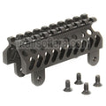 5KU Aluminium B19 Style 20mm Haut Rail de Garde-Main Convient pour AK-Série AEG GBB Fusil Airsoft Noir