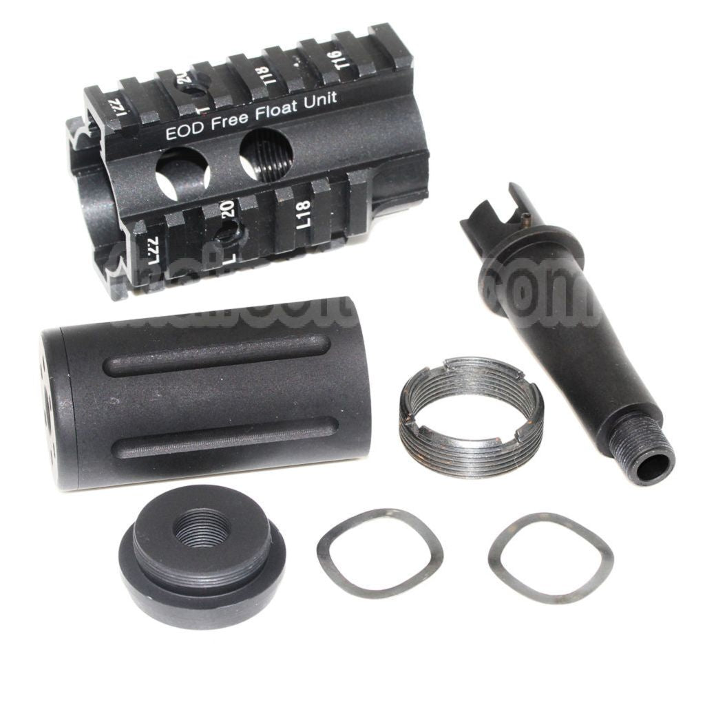 5KU Fighting Cat Avant Kit Rail de Garde-Main Convient pour M4 M16 Série AEG Fusil Airsoft Noir