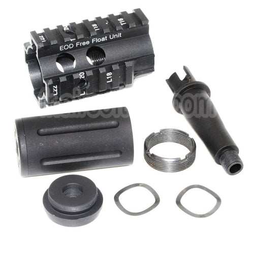 5KU Fighting Cat Avant Kit Rail de Garde-Main Convient pour M4 M16 Série AEG Fusil Airsoft Noir