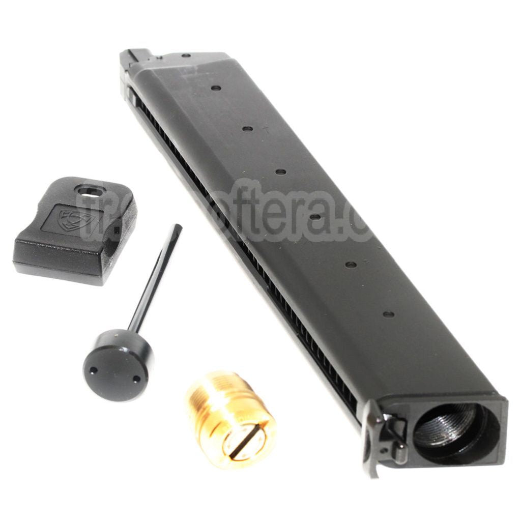 APS 48 Billes Big Stick Extended Co2 Chargeur Convient pour G17 G18C G-Série GBB Pistolet Airsoft Noir