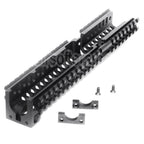 5KU CNC Aluminium 254mm B30 Style Long Bas Rail de Garde-Main Convient pour LCT GHK E&amp;L Tokyo Marui AK Série AEG GBB Fusil Airsoft Noir