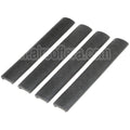 APS 4pièces Set Découpable 150mm KAC Caoutchouc Rail Couvre Convient pour 20mm Rail System Noir